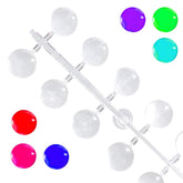 120 buc puncte de afișare unghii puncte de culoare pentru lipire, unghii presate, puncte de afișare unghii, mostre unghii, vârfuri unghii, accesorii unghii Do-It-Yourself, afișare unghii, vârfuri unghii pentru unghii cu gel, autoadezive transparente