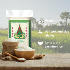 ROYAL THAI RICE - Riz à grains longs parfumé au jasmin - 10 x 1 KG - Multipack