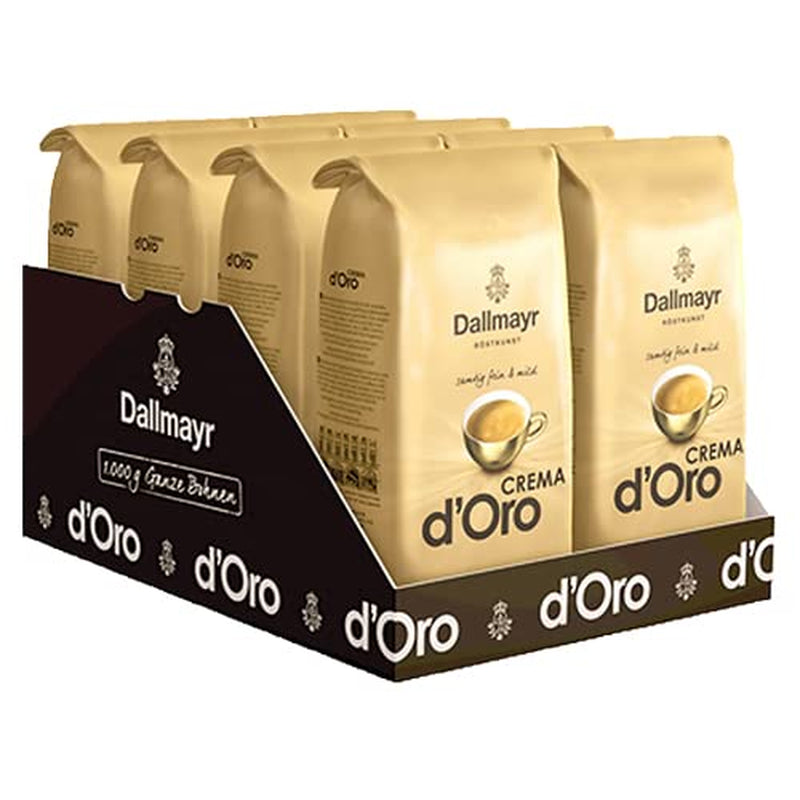 Crema d'Oro, grains de café, 8000g (8x1kg)