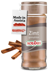 Kotányi Zimt gemahlen, würzig-süßer Geschmack, veredelt Milchreis, Gebäck, Desserts, Verre 80 ml