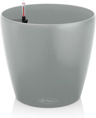 LECHUZA Pot de Fleur Classico Color ECO 35 Gris Clair avec Système d'Arrosage et Indicateur de Niveau d'Eau | Fabriqué en plastique 100 % recyclé | Finition mate | Ø 34,5 x 32,5 cm | 18930