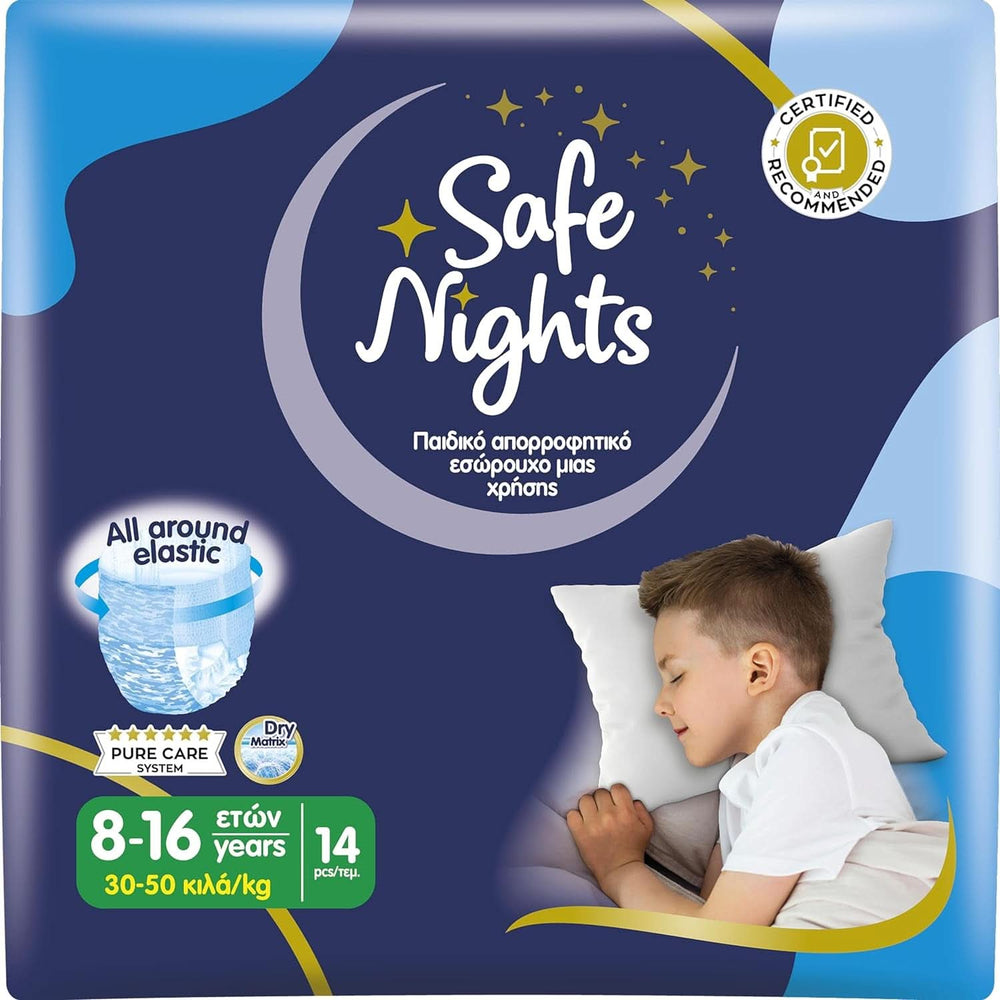 Safe Nights Boy, couches pour la nuit, différentes tailles Mère et Enfant Naty Shop Boy taille L (14 pièces)