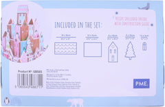 Ensemble d'emporte-pièces en forme de maison en pain d'épices de Noël, argent