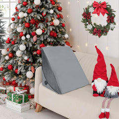 Oreiller en plumes réglable en mousse haute densité, oreiller de dos ergonomique pour lit et canapé, oreiller de lecture anti-reflux pour dormir, jouer, regarder la télévision (lourd)