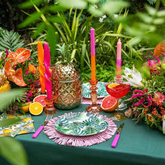 Pack de 20 lingettes tropicales | Serviettes en papier vert avec motif feuille de palmier | Vaisselle jetable pour fête d'enfants, fête safari, jungle, dinosaure, été, thème hawaïen