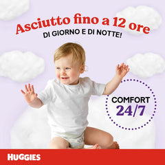 Couches Huggies Ultra Comfort, taille 4 (9-14 kg), paquet de 72 couches