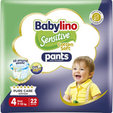 Couches Sensitive Cotton Soft, taille 4, Pantalon Maxi (7-13 kg), 22 pièces