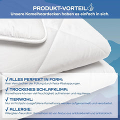 Couette exclusive, camel, blanc, 135 X 200 cm Couettes et quilts Naty Shop