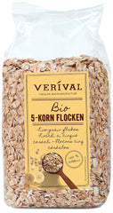 Flocons 5 grains Verival - bio, paquet de 6 (6 x 500 g)