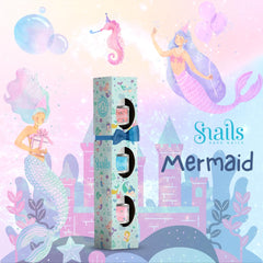 Snails Kids Coffret cadeau de vernis à ongles 510407, mini sirène 3 x 5 ml, à base d'eau, lavable, sûr, végétalien