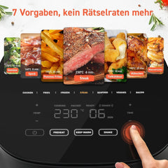COSORI Airfryer, friteuse à air chaud 7 en 1 4,7 L, max 230 ℃ et bruit 55DB, plus de 100 recettes électroménagers Naty Shop