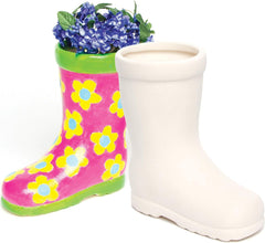 Baker Ross Pots en céramique « Wellies » pour enfants (paquet de 2)
