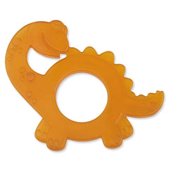 GRÜNSPECHT Anneau de dentition en caoutchouc naturel biologique pour bébés, massage des gencives, sans BPA, doux, favorise la motricité fine, motif dinosaure (639-V1)
