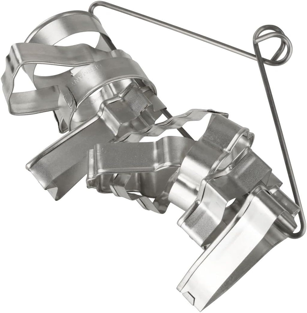 Zenker Lot de 10 emporte-pièces, divers emporte-pièces à motifs de Noël, ensemble de biscuits et de biscuits, couleur : argent, quantité : 1 x lot de 10 pièces