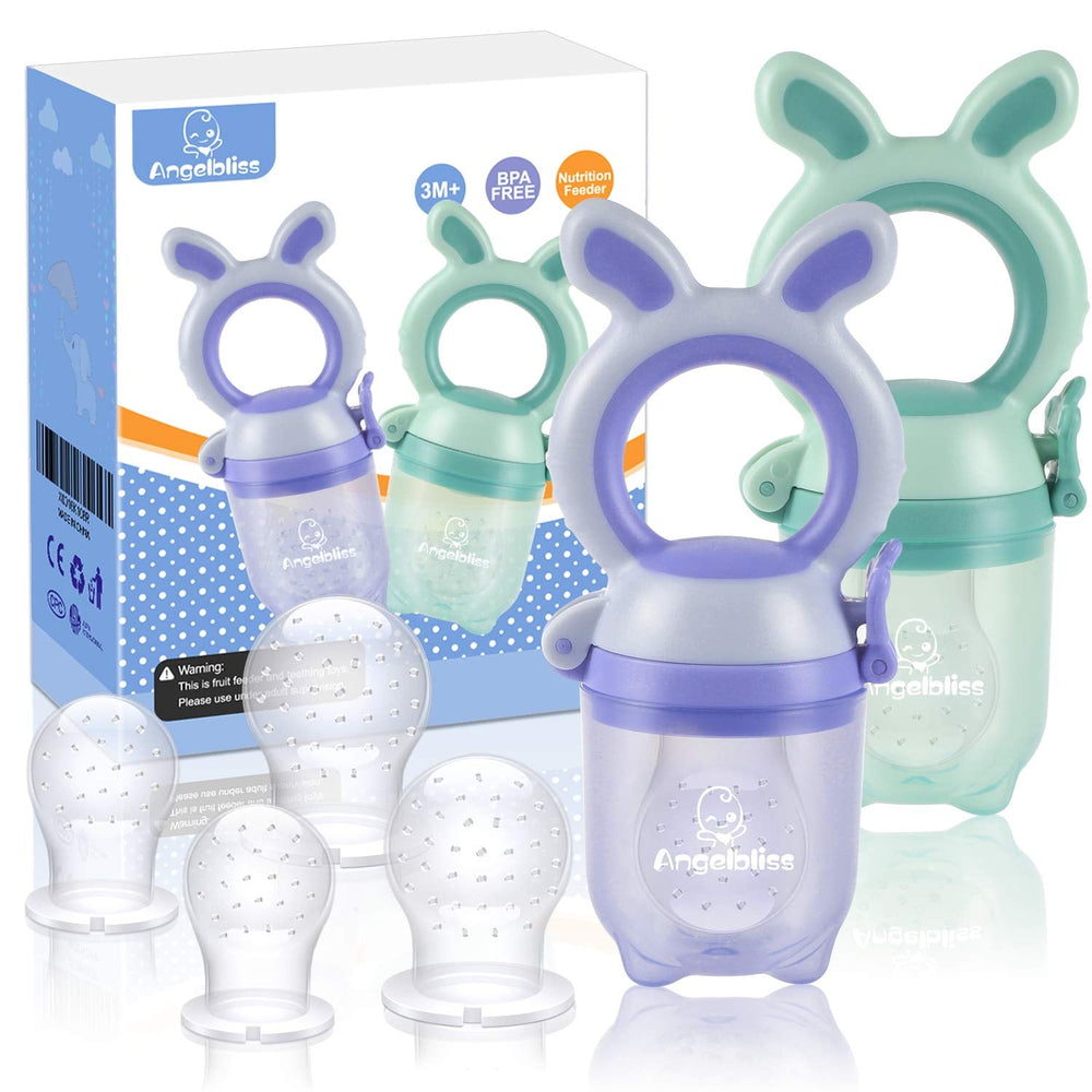 Tétine Pour Bébé/Tétine à Fruit/Tetine Grignoteuse Bebe/Tétine D'alimentation Pour Bébé - Toy de Dentition Pour Bébé, Sans BPA (Pack de 2)