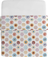 Linge de lit italien couette d'été basique, microfibre imprimée, 250X240Cm, cercle Quilts et couettes Naty Shop