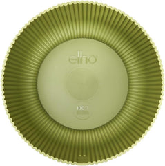 elho Vibes Fold Bowl 25 - Pots de fleurs d'intérieur - 100% plastique recyclé - Ø 24,9 x H 12,1 cm - Vert/Ferngrün