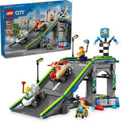 LEGO City No Limits : Course de caisses à savon avec rampe - Jouet de construction pour garçons et filles à partir de 6 ans - Set comprenant 2 boîtes à savon et 4 figurines de Racer - Idée cadeau pour les enfants 60460 Jeux de construction Besuche den LEGO-Store Titre par défaut