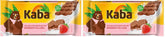 Kaba Chocolat au lait avec crème de fraise, barre de chocolat fourrée, barre de 90 g, chocolat fondant avec crème fruitée à la fraise et saveur originale Kaba (lot de 2)