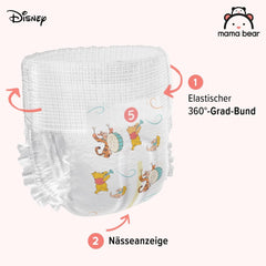 Scutece Mama Bear Disney, mărimea 5 (12-17 kg), alb, 70 bucăți Mama si Copilul Naty Shop