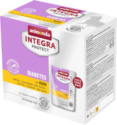 animonda INTEGRA PROTECT hrană umedă pentru pisici diabetice cu pui (8 x 85g), recomandată de medicii veterinari pentru diabet zaharat, hrană dietetică completă pentru pisici adulte, dezvoltată împreună cu medicii veterinari.