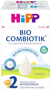 Hipp Organic Milk Food 2 BIO Combiotik, Pack de 4 (4 x 600 grammes) Mère et Enfant Naty Shop NOUVEAU - 2 Bio Combiotiques 4 x 600 grammes