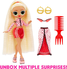 Mdr Surprise ! Poupée mannequin OMG - Article cadeau - Avec beaucoup de surprises, y compris des vêtements interchangeables et de fabuleux accessoires - Idéale pour les enfants de 4 ans et plus, Rose
