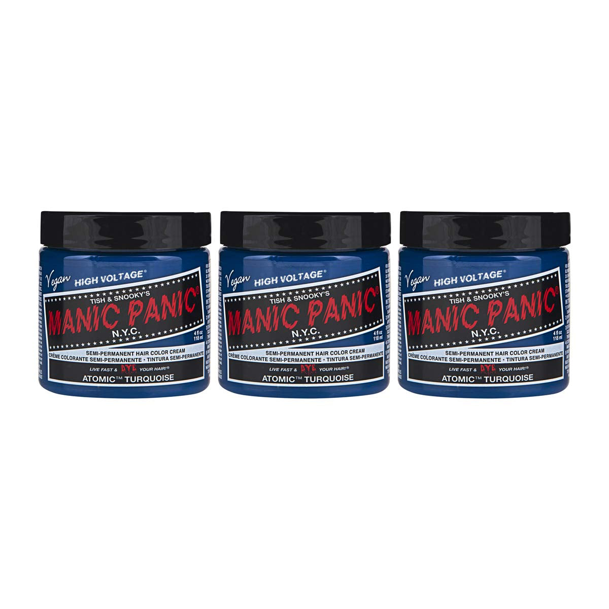 Manic Panic Electric Lizard Classic Cream, vegan, fără cruzime, vopsea de păr verde semipermanentă 118ml