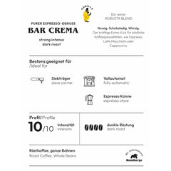 Grains de café Gorilla Espresso Bar Crema - 12 paquets de 1000 g chacun