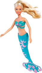 Simba 105733336 - Steffi Love Mermaid Friends, poupée sirène magique avec sœur Evi, figurine de dauphin et plus, jouet pour enfants à partir de 3 ans