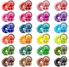 Colorant alimentaire en poudre – 24 colorants alimentaires hautement concentrés, colorants alimentaires vibrants pour gâteaux, macarons, fondants, pâtisseries, glaçages, crème au beurre, biscuits – 2 g (chacun)