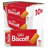 Biscoff Lotus | Biscuits Caramélisés | Biscuits emballés individuellement en paquet de 2 | Uniquement des ingrédients naturels | Végétaliens | Aucune couleur ou saveur ajoutée | 10x (14x2) | 2,17kg