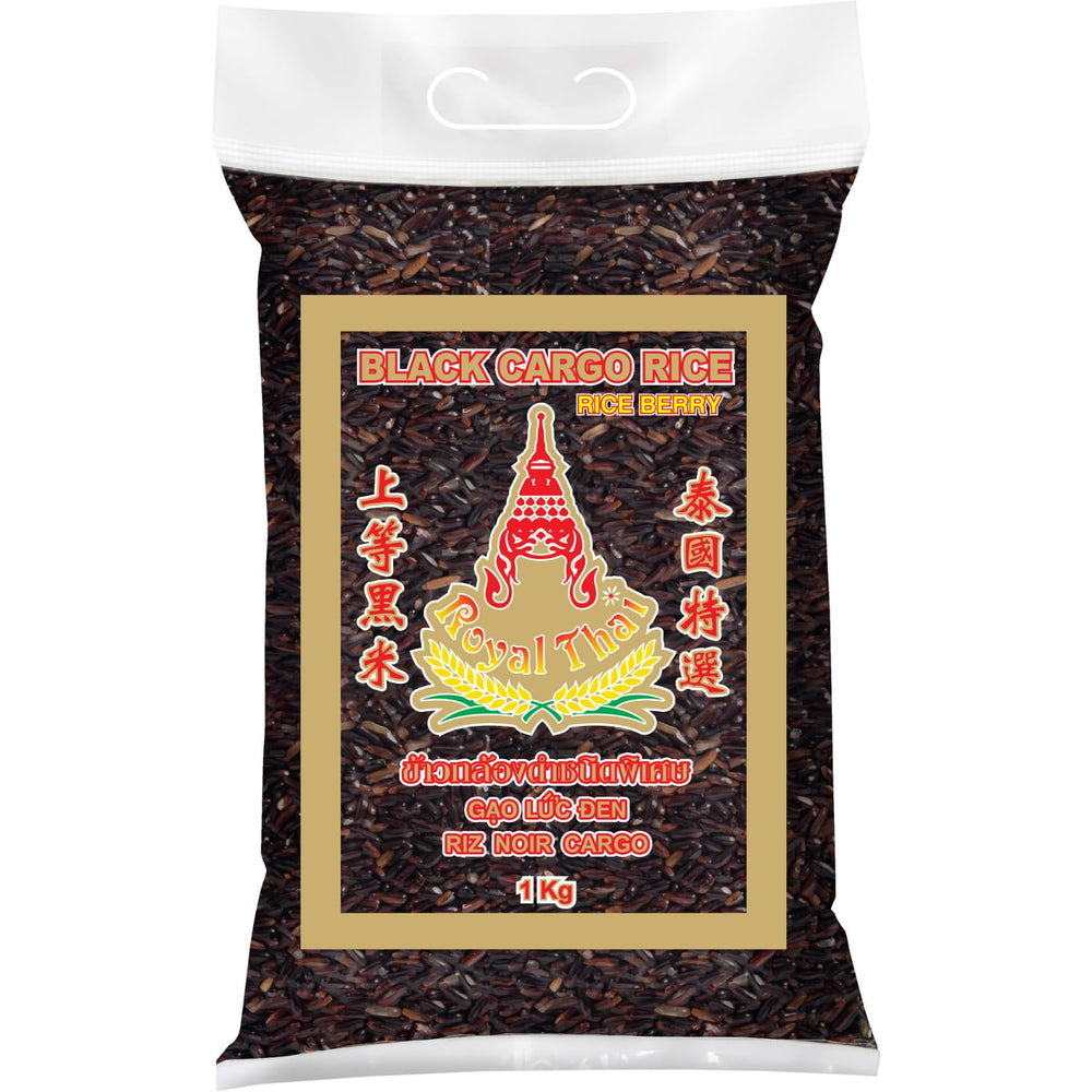 ROYAL THAI RICE - Riz noir à grains longs (grains de riz) - 1 x 1 kg