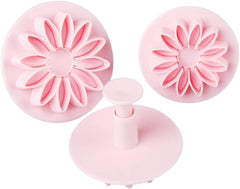Zenker coupe-fleurs pour fondant 5,5/6/7 cm, rose, plastique, 3 pièces