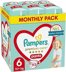 Couches Pampers taille 2 (4-8kg), couches Premium Care, 68 pièces Mother and Baby Naty Shop 6 (93 pièces)