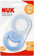 NUK Classic and Cool Lot de 2 anneaux de dentition refroidisseurs pour massage et refroidissement 1 lot sans BPA Couleurs assorties