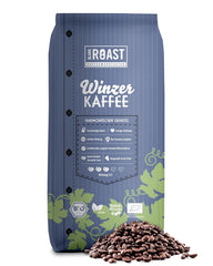 Blank Roast - BIO Winzer Kaffee 1000g - schonend mit Pfälzer Rebholz geröstet - ganze Kaffee-Bohnen au Pérou - 100% Arabica Röstung - schokoladig & nutig - säurearm