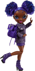 Rainbow High Junior High – KRYSTAL BAILEY – Grande poupée de mode de 23 cm avec tenue et accessoires – Sac à dos inclus pour l'effet et les vêtements – Sacs et sacs pour enfants à partir de 6 ans
