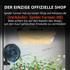 Spider Farmer SF1000 Lampe de culture LED à spectre complet à intensité variable, diode Samsung LM301H EVO, kit de tente de culture complète 70 x 70 x 160 cm, ensemble de tente de culture hydroponique, système de ventilation