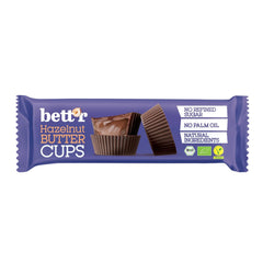 Boutons d'or aux noisettes biologiques sans culpabilité Bett'r. 100% végétalien, sans gluten et sans lactose - 12 x 39 g