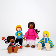 51463 - Poupées flexibles Famille interculturelle