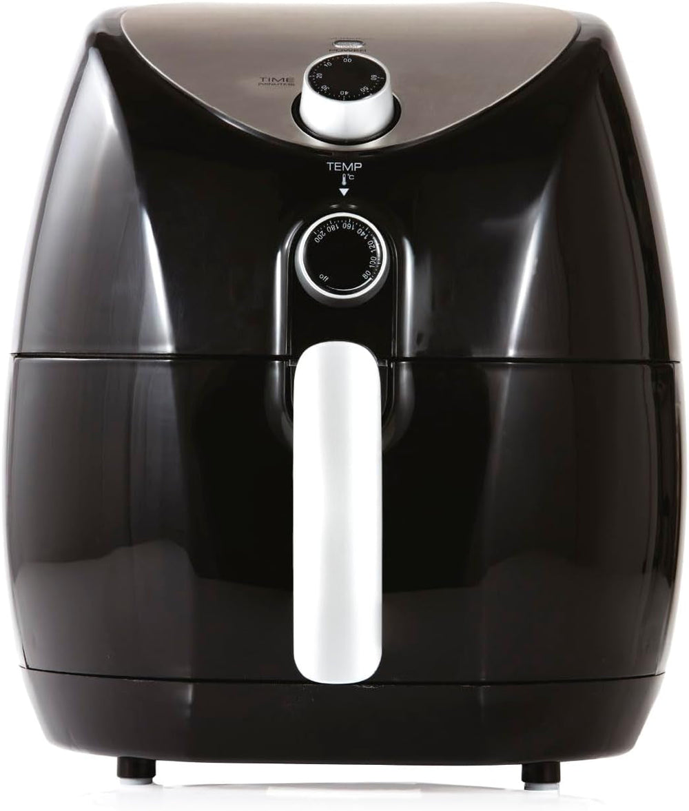 Friteuse à air chaud Tower T17021, minuterie 60 minutes - 4,3 L, 1500 W Appareils Naty Shop 4,3 L Heißluftfritteuse, Schwarz
