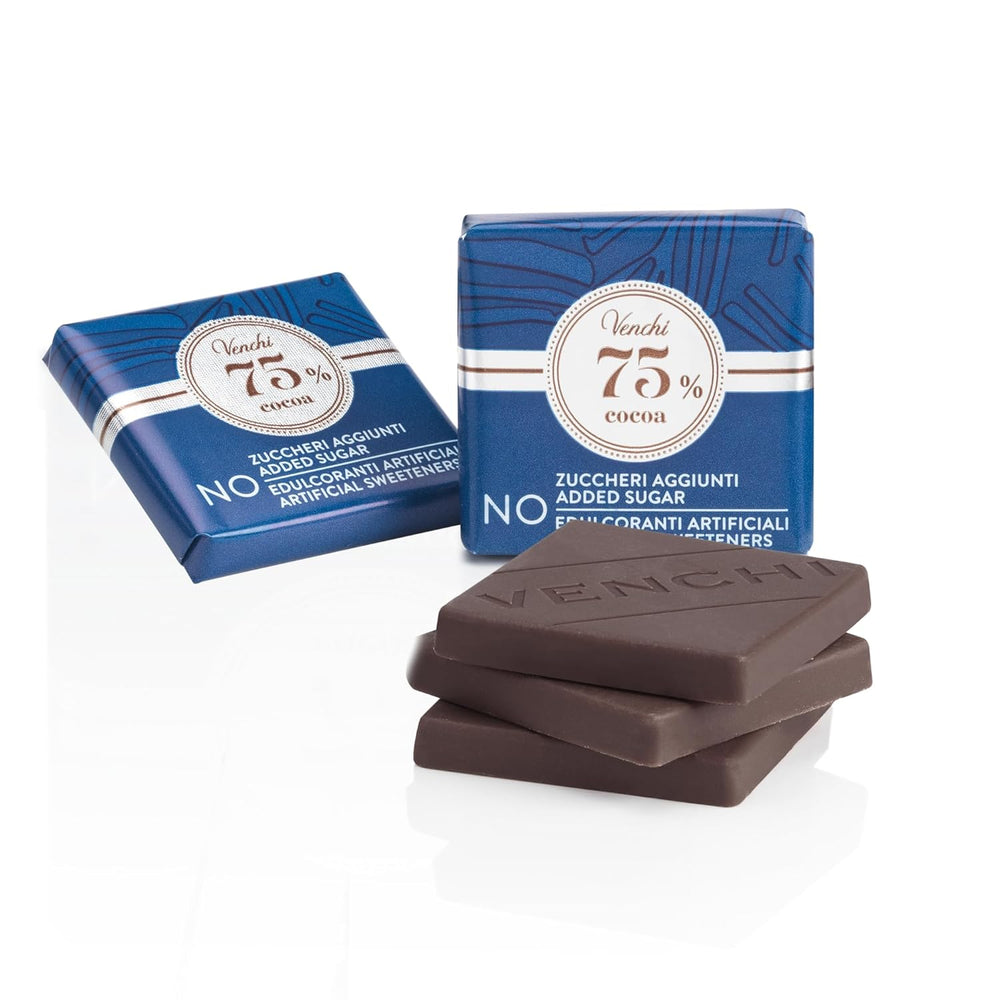 Venchi – Granblend Extra Black 75% SANS Sucre Ajouté, 1 kg – SANS Édulcorants Artificiels – Sans Gluten – Végétalien