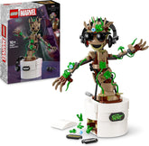 LEGO | Marvel Tanzender Groot - Animierte Minifigur eines Charakters aus Guardians of the Galaxy - Interaktives Spielset - Kreatives Spielzeug - Superhelden Geschenk für Jungen und Mädchen - 76297