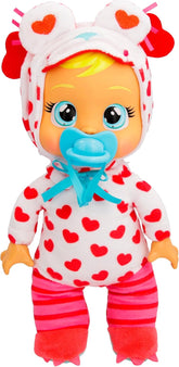 Cry Babies Tiny Cuddles Monster Momo, peluche bébé chiot, Tiny Cuddles mit personalisiertem Pyjama eines Monsters, das echte Tränen weint, Kinder ab 18+ Monaten