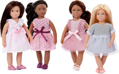 Lori - Mode-Freunde : Nina, Amaya, Chen & Flora - 4 Mini-Puppen - 15 cm Modepuppen - Kleider & Schuhe - Jeux pour enfants - 3 ans +