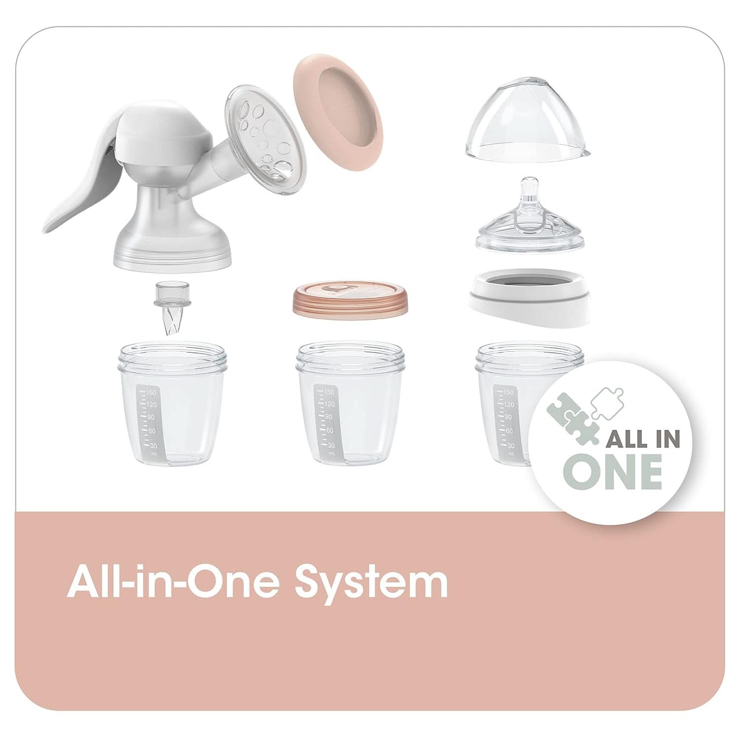 Recipiente pentru lapte matern NIP First Moments 150 ml, 4 bucăți: stivuibile și etanșe Accesorii Hrana si Alaptare Bebe Naty Shop