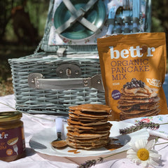 Bett'R Pancake Mix, mélange à pâtisserie biologique, végétalien et sans gluten, 6 x 400 grammes Kitchen Naty Shop