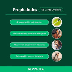 Thé vert japonais Gyokuro biologique (100 g) | Thé en vrac premium | Goût umami raffiné et douceur délicate | REPLANTER