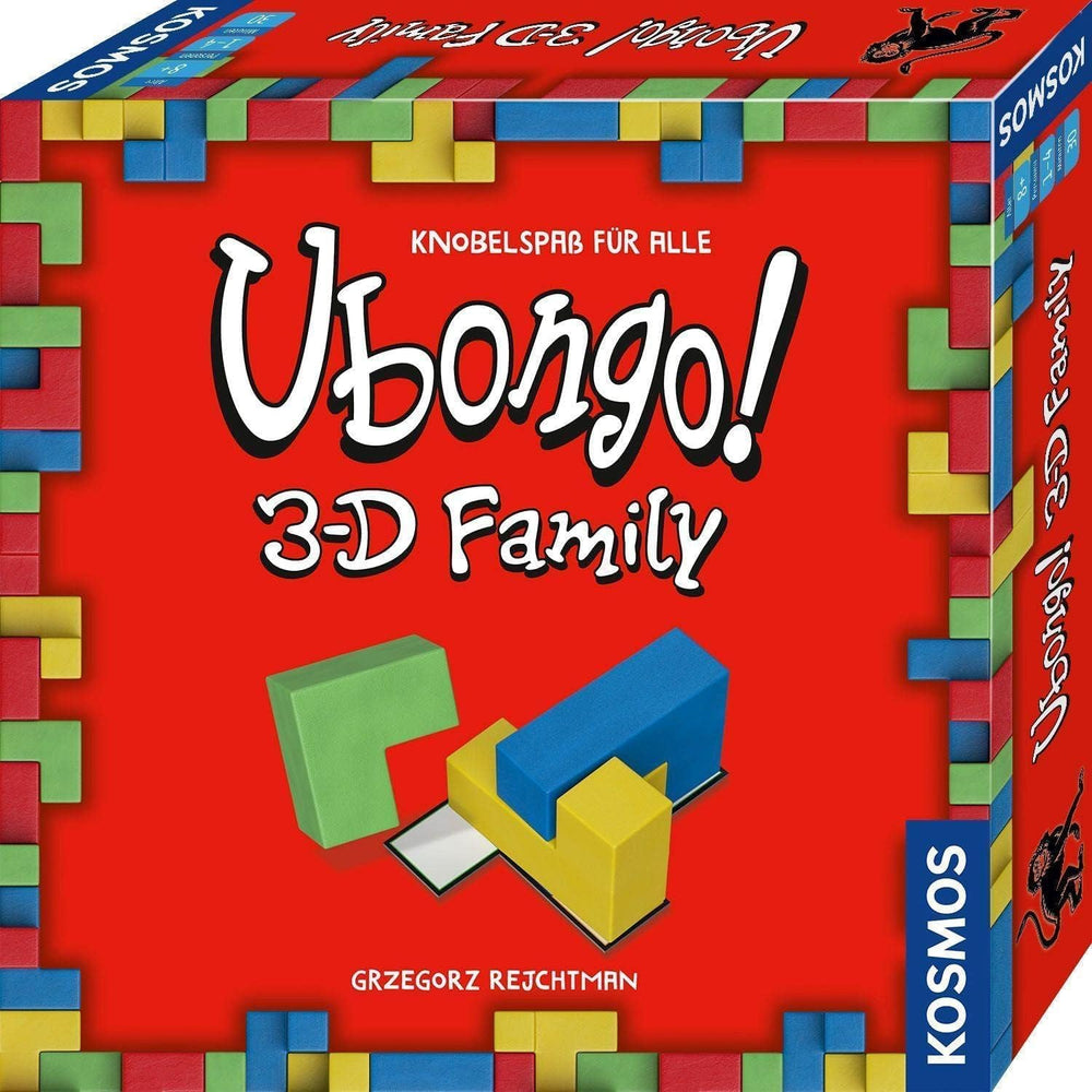 Kosmos 683160 Ubongo 3-D Family, jeu d'action et de puzzle 3D populaire pour toute la famille, jeu de société et de réflexion logique classique pour 1 à 4 joueurs